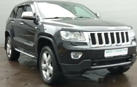 Дефлекторы окон (ветровики) Jeep Grand Cherokee III (WK2) 2010 ХРОМ.МОЛДИНГ (Джип Гранд Чирокки) Кобра Тюнинг