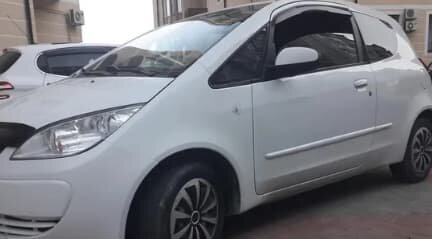 Дефлекторы окон (ветровики) Mitsubishi Colt 3d (Z30) 2004-2012 (Митсубиши Кольт) Кобра Тюнинг