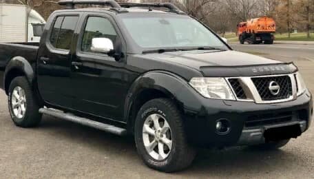 Дефлектор капота (мухобойка) NISSAN Navara (D40) с 2005 г.в. (Ниссан Навара) Вип Тюнинг